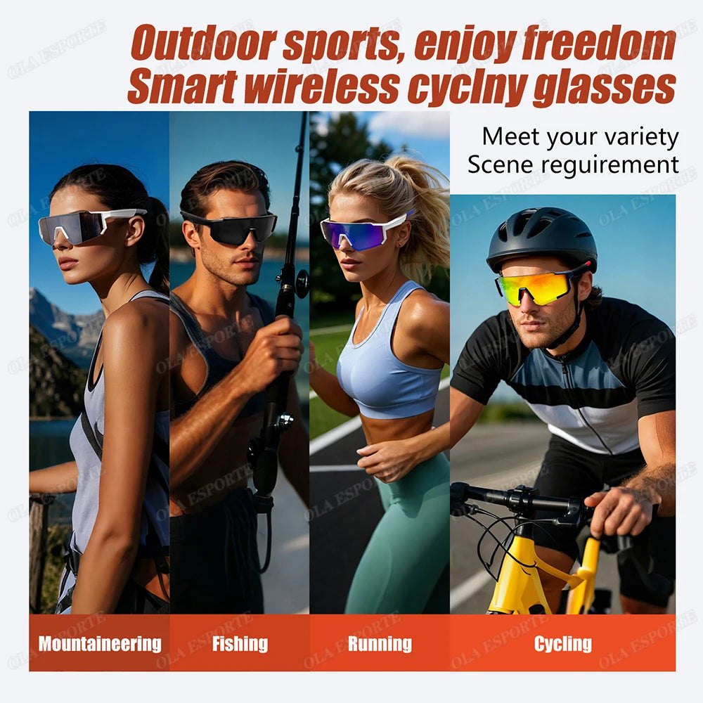 Lunettes Bluetooth audio sport – Appels, Musique, UV400 | Cyclisme & Outdoor