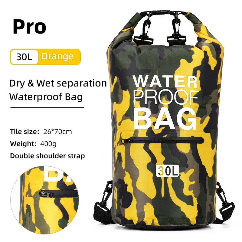 Bolsa Estanca de PVC Scione – 10L / 15L / 20L / 30L – Mochila Náutica
