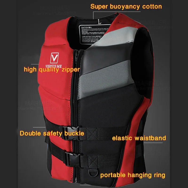 Chaleco de flotabilidad de neopreno – Chaleco de competición/impacto – Moto acuática, surf, kayak, wakeboard