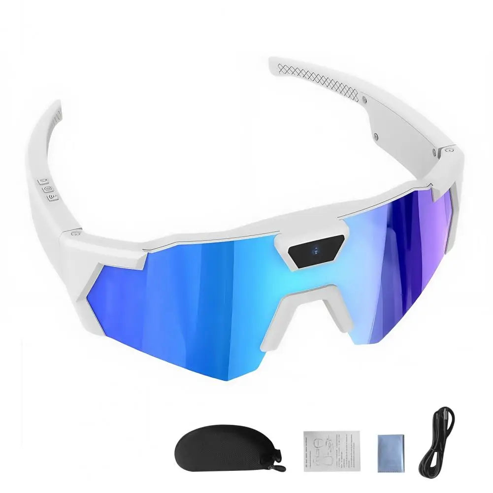 Gafas inteligentes con cámara 4K integrada – Video 1080P, Fotos 12MP, Wi-Fi | Deportes y Aire Libre