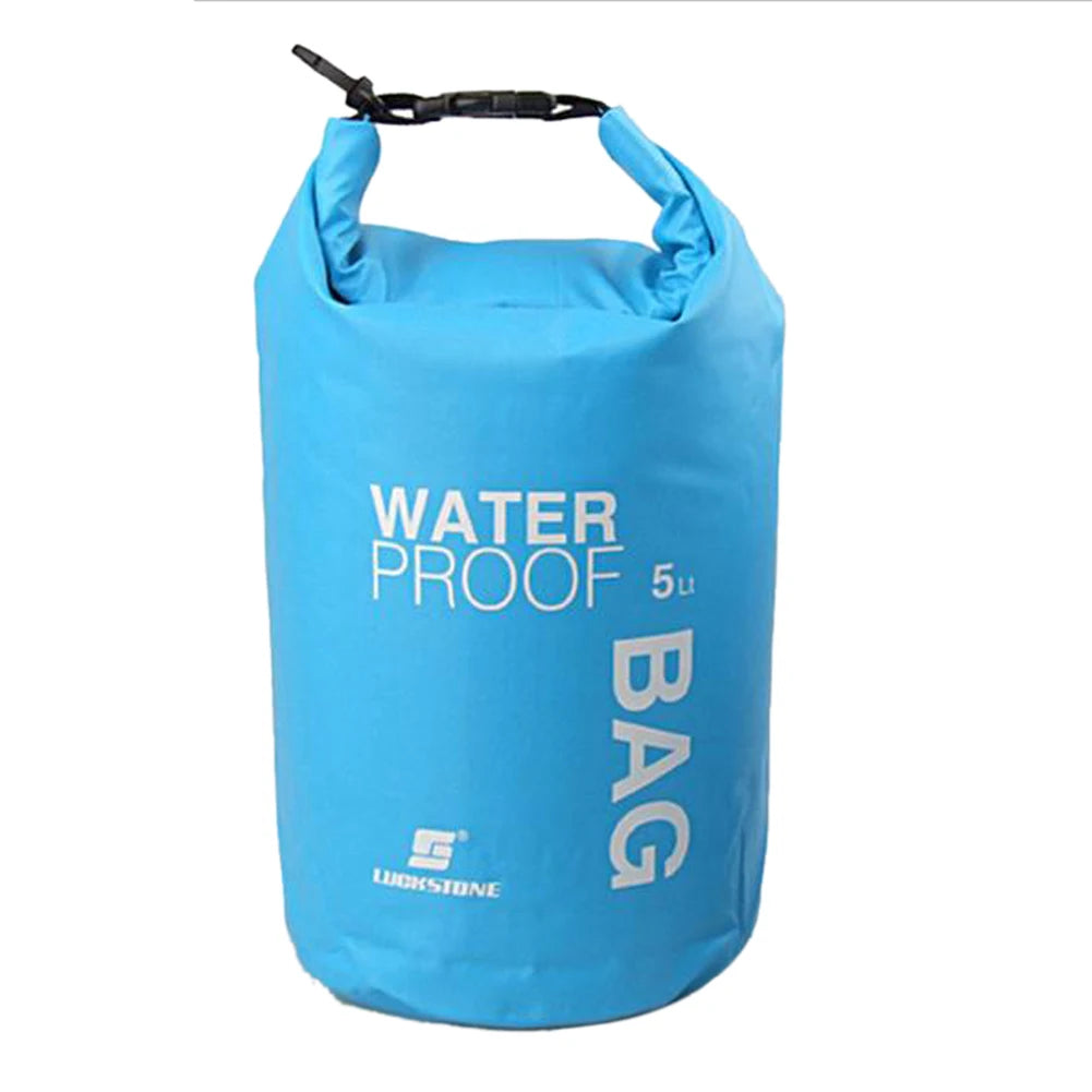 Bolsa Seca Impermeable 2L / 3L / 5L / 10L – Kayak, Balsa, Moto Acuática, Vela, Senderismo