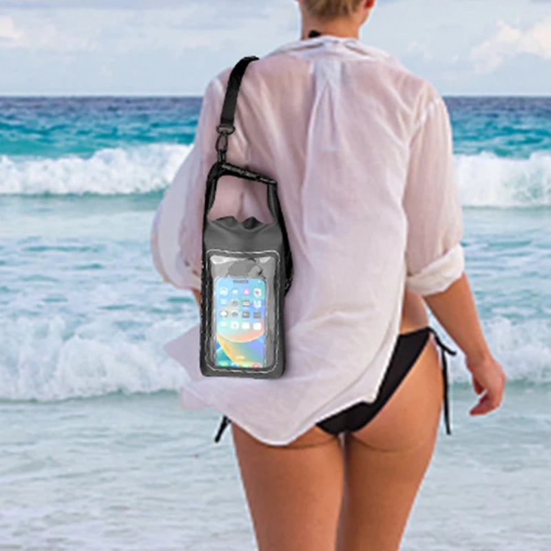 Clyine 2L Waterproof Touch Bag – Compatible Touch Screen – Water Sports