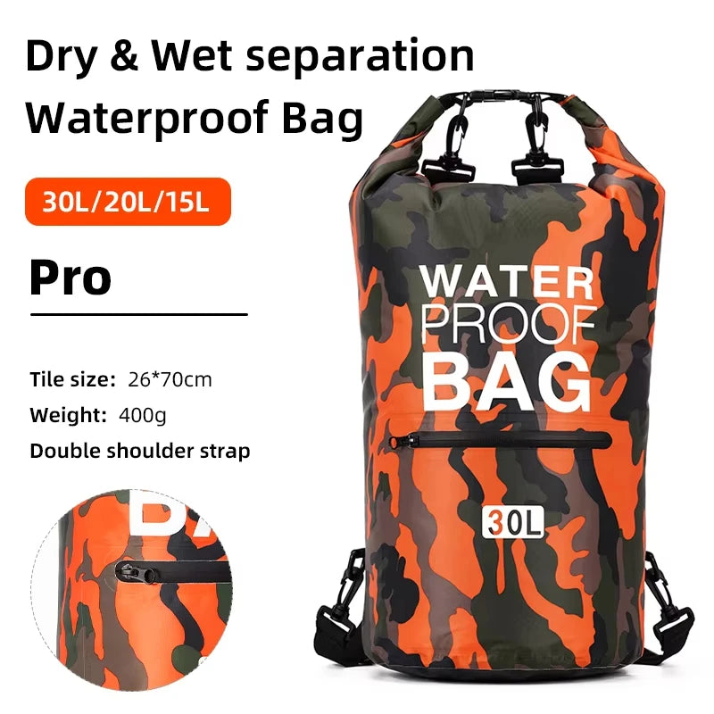 Sac étanche PVC Scione – 10L / 15L / 20L / 30L – Sac à Dos Nautique