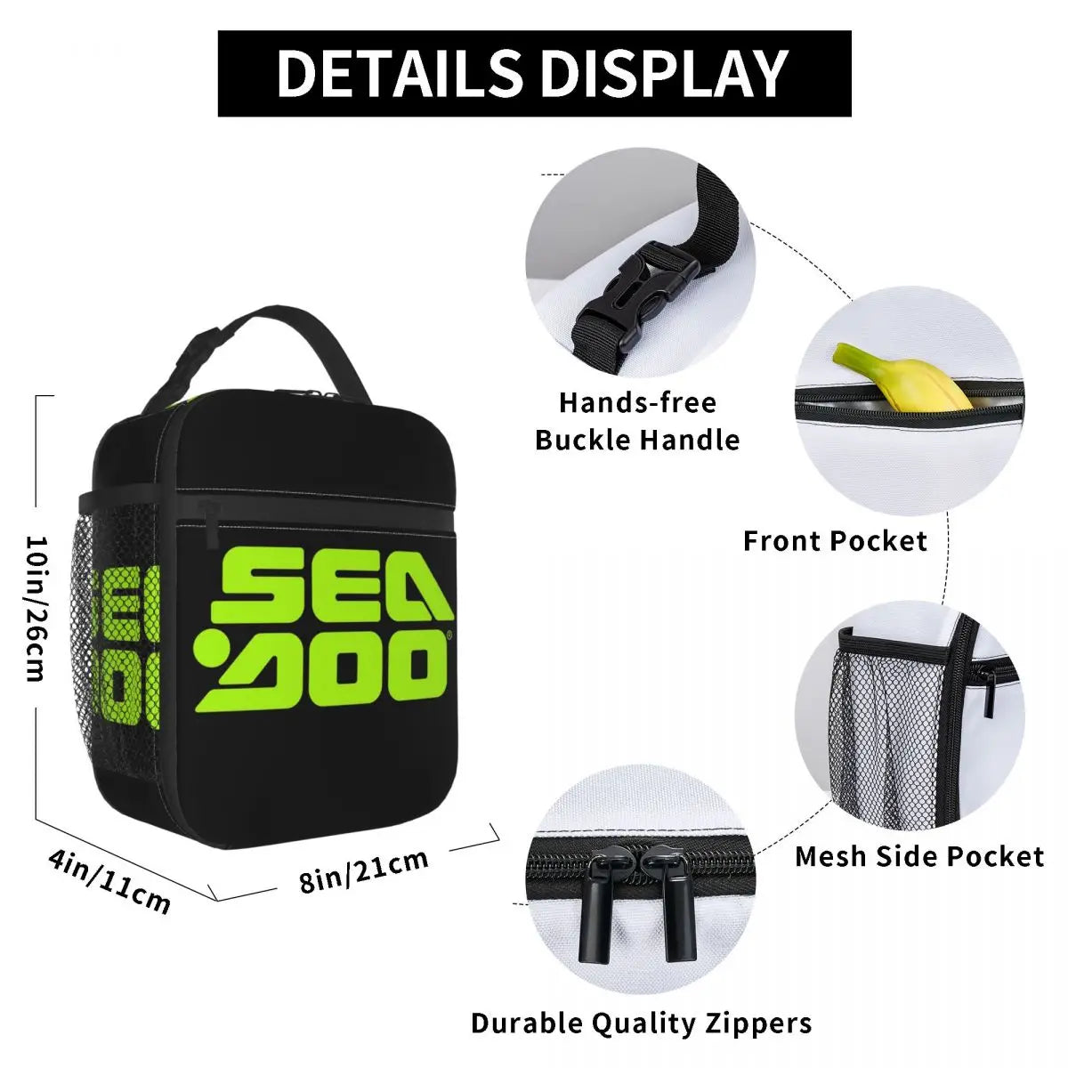 Bolsa de almuerzo isotérmica Sea-Doo BRP Marine – Bolsa para comida | 2 colores