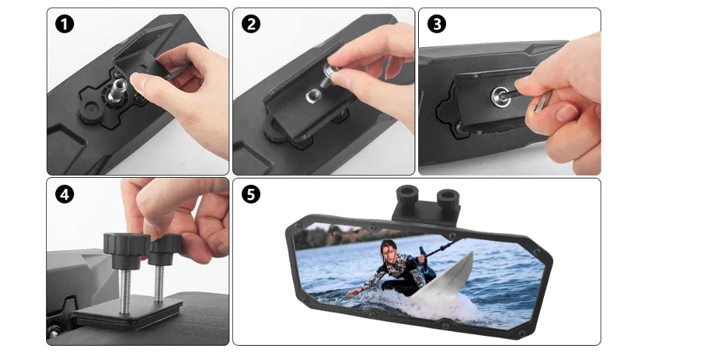 Universal Jet Ski and Boat Mirror – Compatible with Sea-Doo, PWC, Yacht