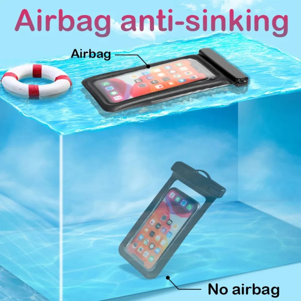 Etui Étanche Flottant Luminescent  pour Téléphone – Jet Ski & Nautisme