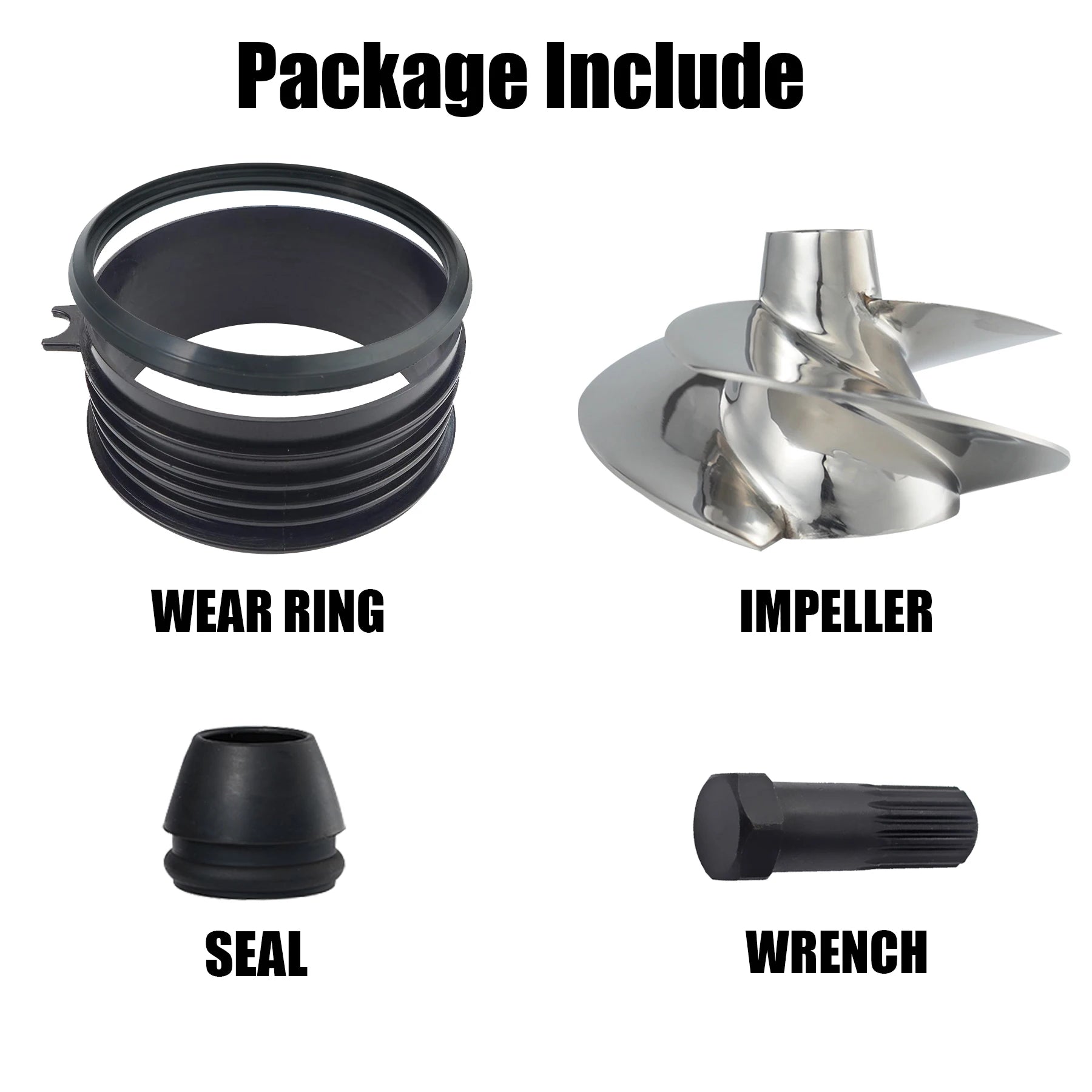 Kit de Propulsión Completo Sea-Doo Spark 900 & Williams 280 Minijet – 140mm 3 Palas – Reemplaza Solas SK-CD 12/17