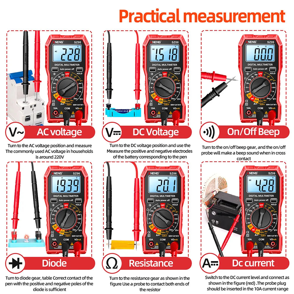 Digital Multimeter Voltage Tester