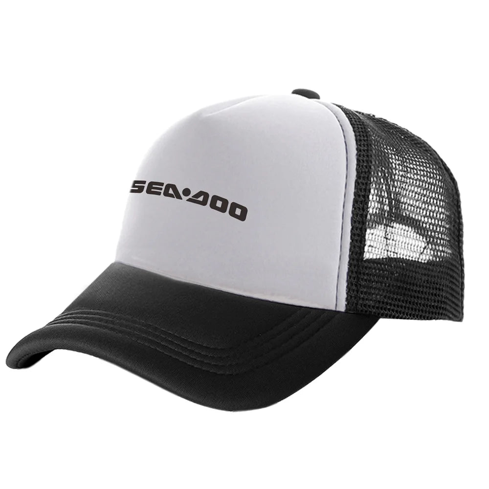 Sea-Doo Trucker Cap – Breathable Mesh, Unisex, Adjustable, Summer Motorcycle Boating