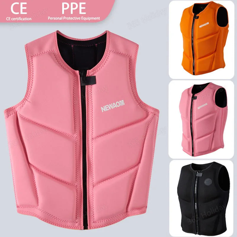 Gilet de Flottabilité Néoprène CE – Comp Vest Wakesurf – Jet Ski, Wakeboard, Kayak, Surf