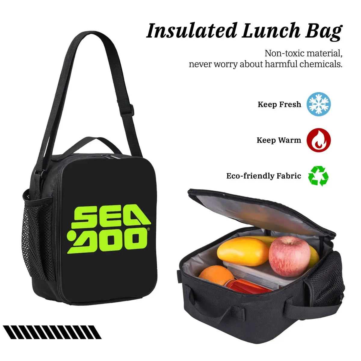 Set 3 Pièces Sea-Doo BRP Marine – Sac à Dos + Lunch Bag + Trousse | École & Nautisme