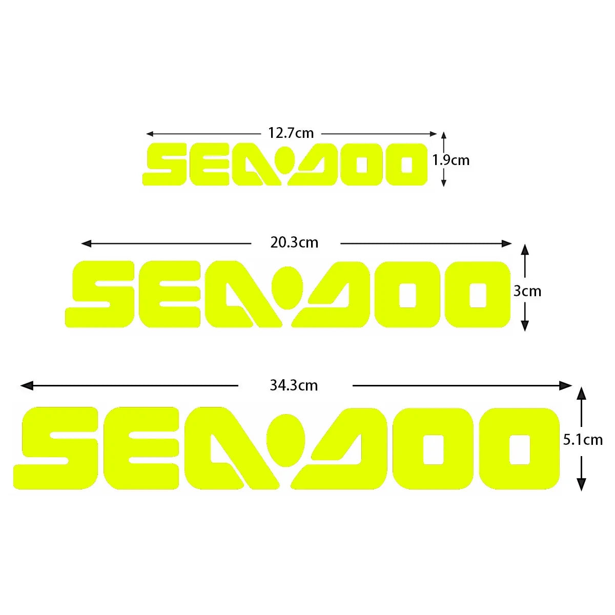 Stickers Vinyle Sea-Doo – Décalcomanies Jet Ski Réfléchissantes | Set ou Pièce