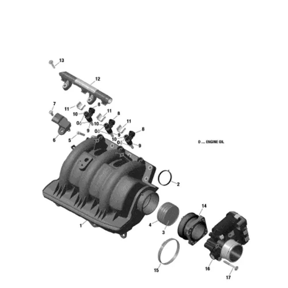 Corps de papillon OEM SEADOO BRP GTI 90 Spark 2014-2024 Trixx 900 réf. 420893141