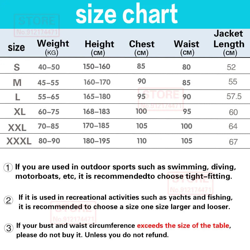 Gilet de Flotabilité Adulte Néoprène – CE – Jet Ski, Kayak, Surf, Rafting