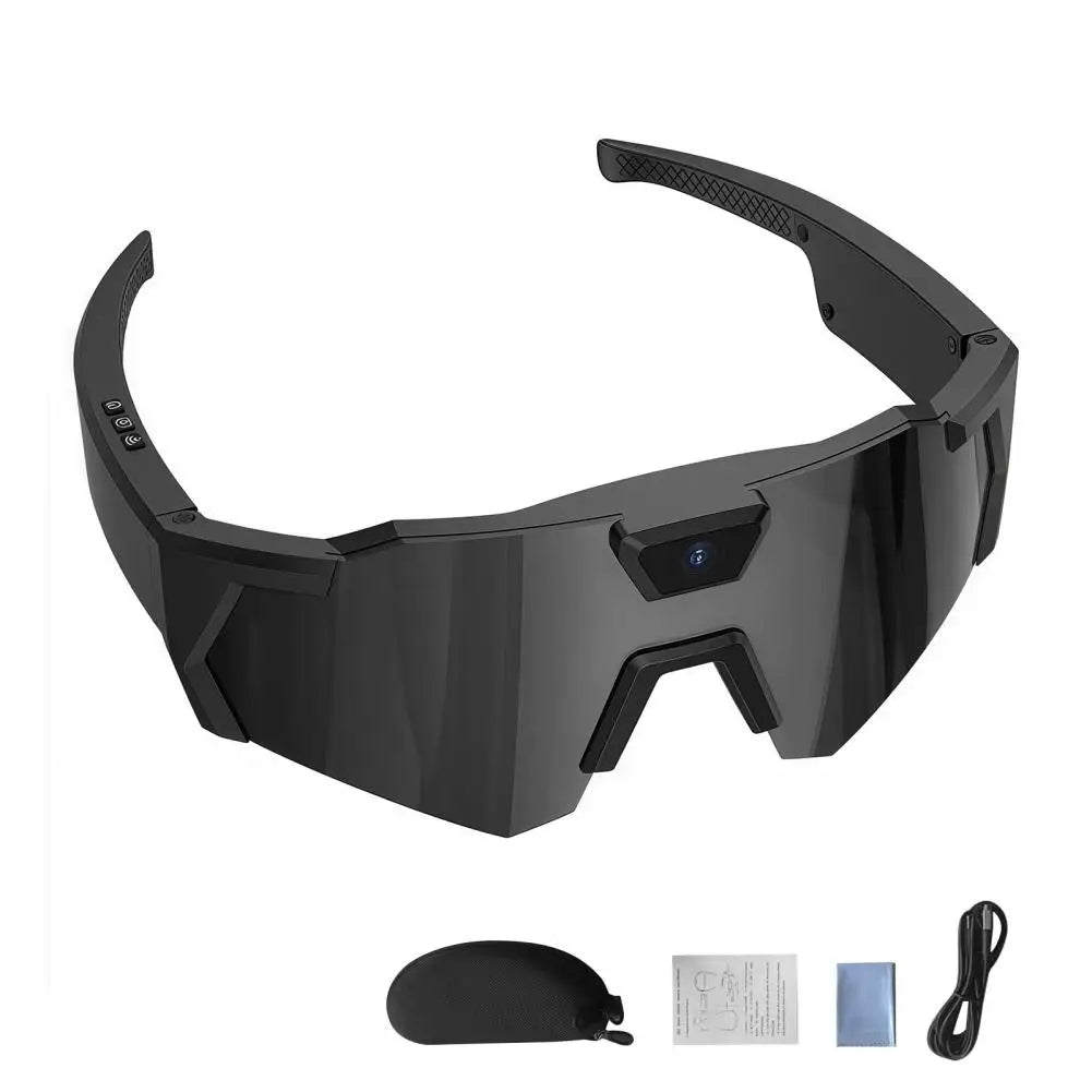 Gafas inteligentes con cámara 4K integrada – Video 1080P, Fotos 12MP, Wi-Fi | Deportes y Aire Libre