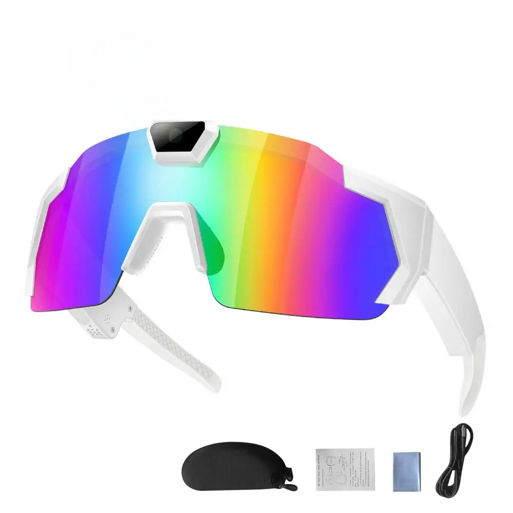 Gafas inteligentes con cámara 4K integrada – Video 1080P, Fotos 12MP, Wi-Fi | Deportes y Aire Libre