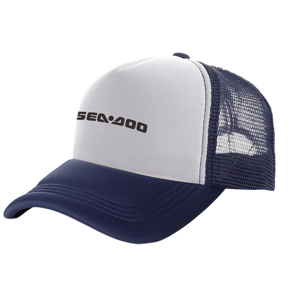 Sea-Doo Trucker Cap – Breathable Mesh, Unisex, Adjustable, Summer Motorcycle Boating