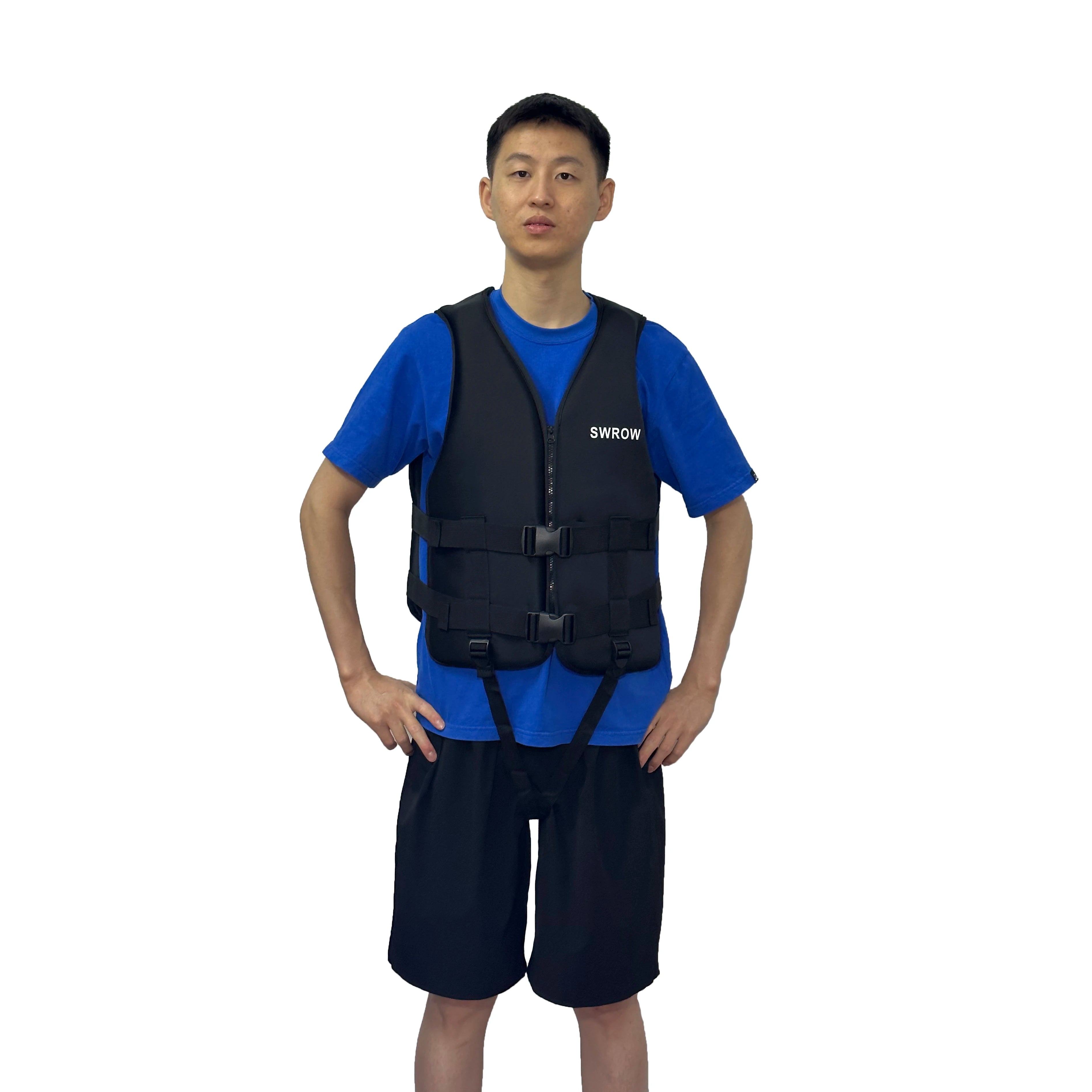 Gilet de Flottabilité SWROW Néoprène – Enfant & Adulte – Kayak, Surf, Rafting | XS à XL