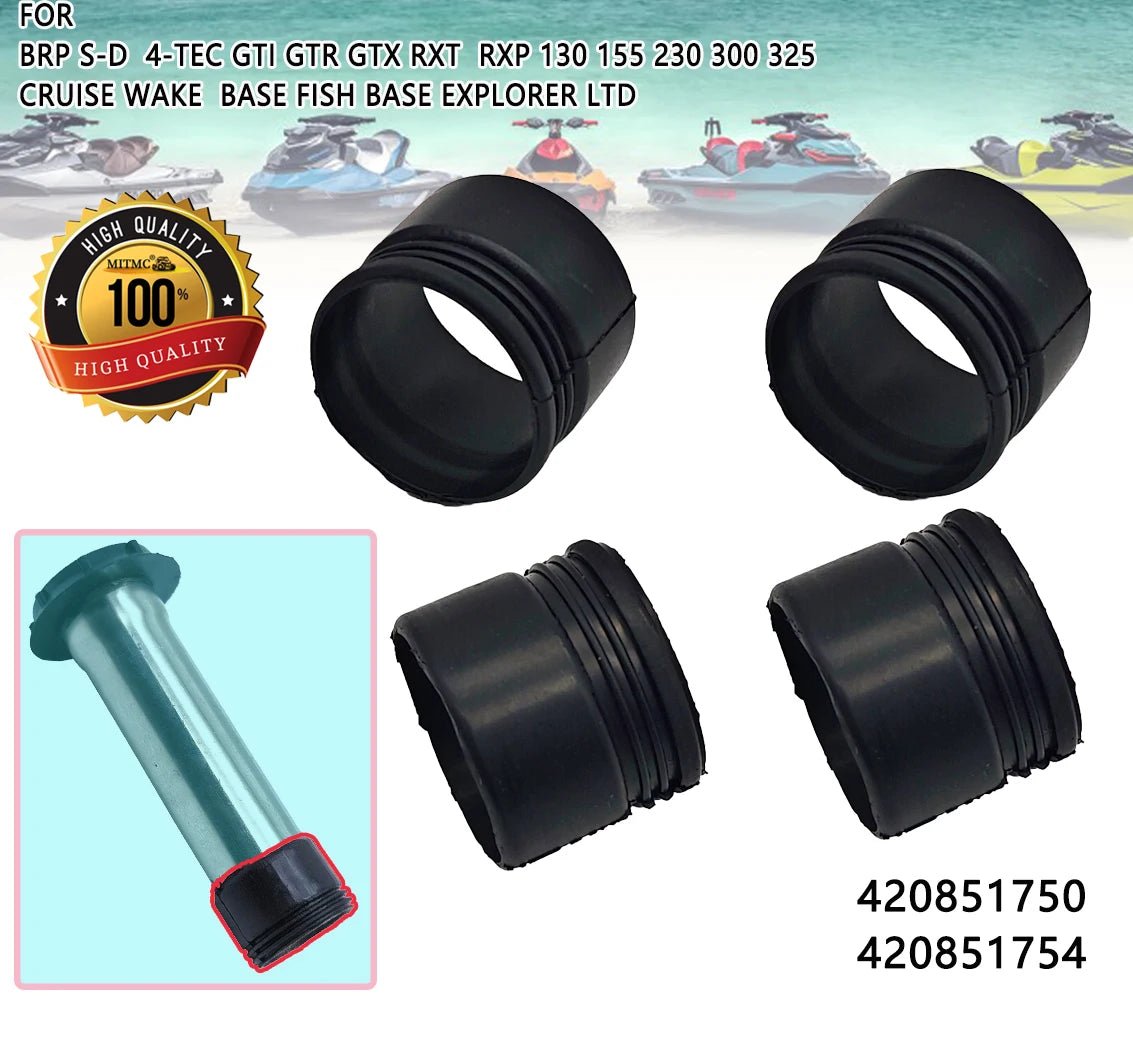 Joint de Tube de Bougie Sea-Doo 4-TEC – Réf. 420851750 / 420851754 – Lot de 4