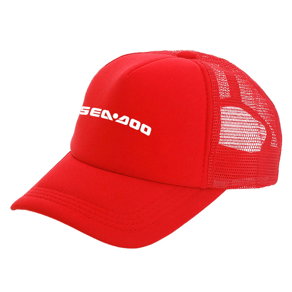 Sea-Doo Trucker Cap – Breathable Mesh, Unisex, Adjustable, Summer Motorcycle Boating
