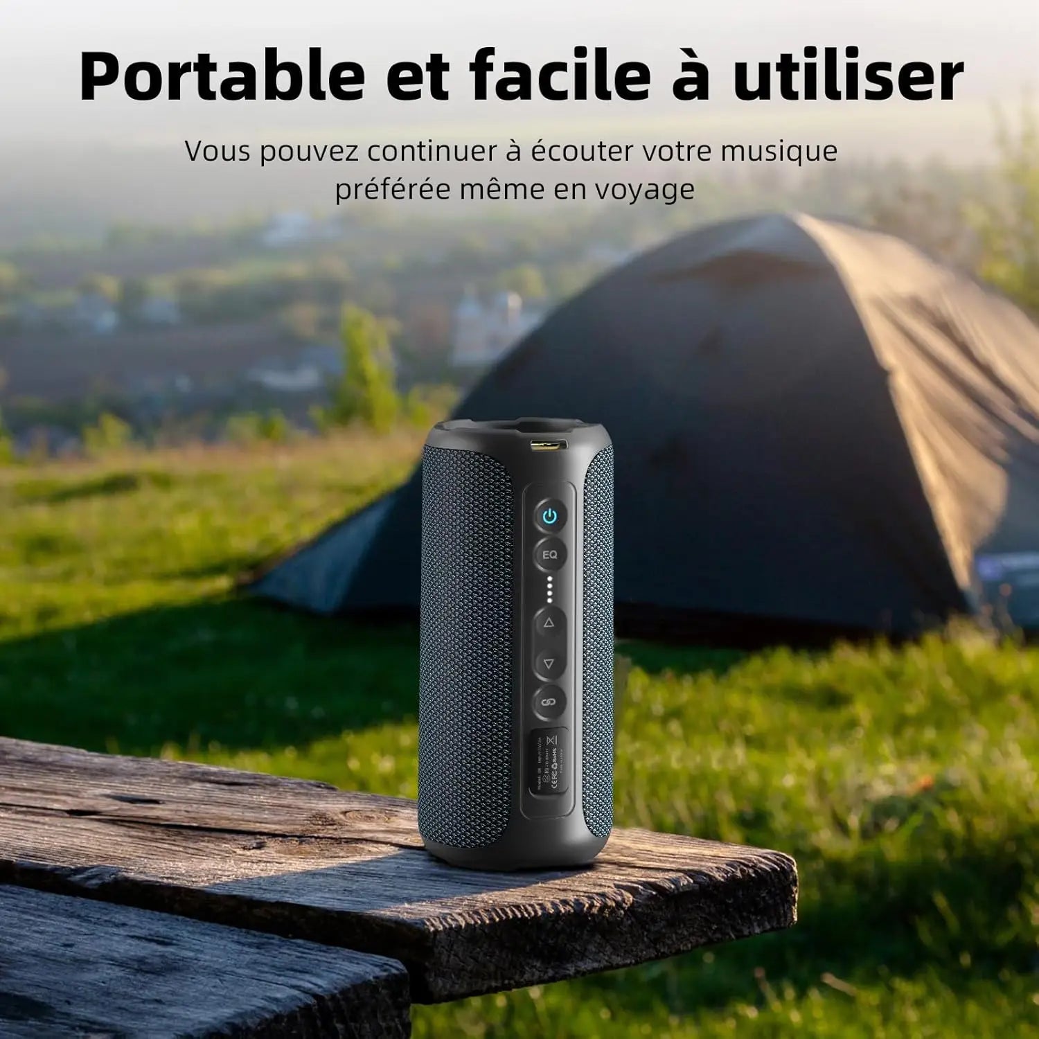 Enceinte Bluetooth Portable Ortizan X8 Pro – 40W, IPX7, RGB, 30h d'autonomie