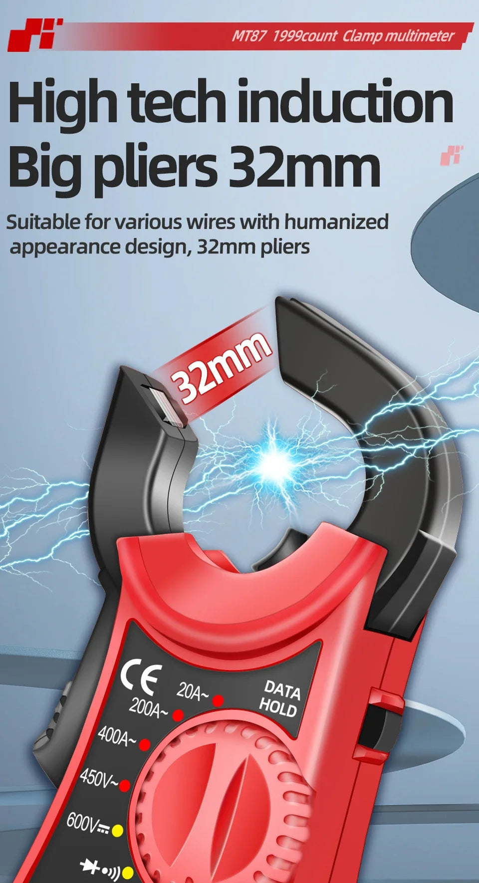 Digital Clamp Meter Multimeter High Precision