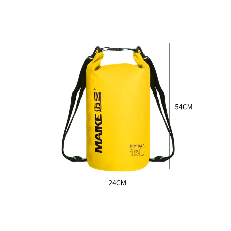 Bolsa estanca Maike Dry Bag – 5L / 10L / 15L – Kayak, Moto acuática, Senderismo