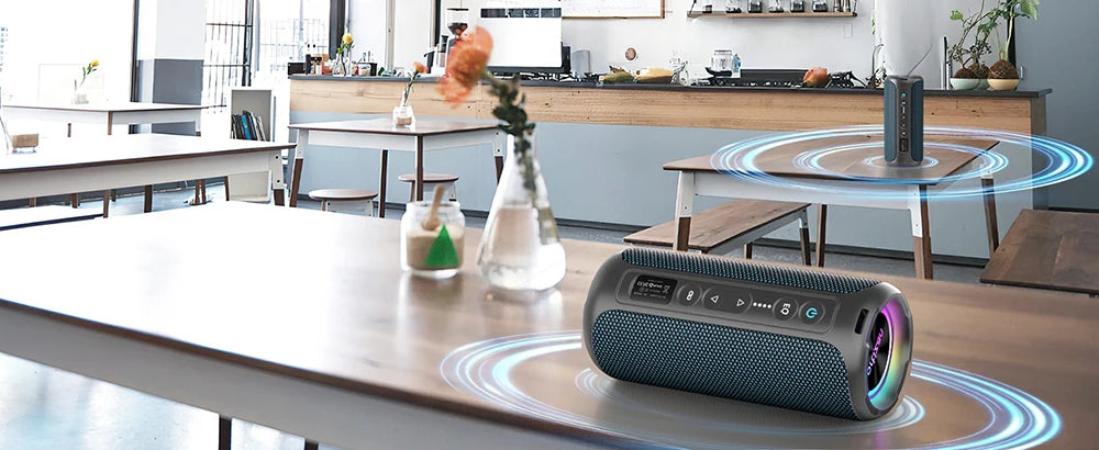 Enceinte Bluetooth Portable Ortizan X8 Pro – 40W, IPX7, RGB, 30h d'autonomie