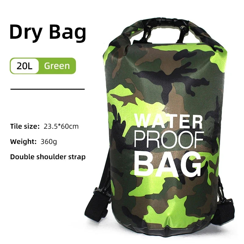 Bolsa Estanca de PVC Scione – 10L / 15L / 20L / 30L – Mochila Náutica