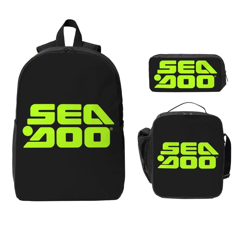 Set 3 Pezzi Sea-Doo BRP Marine – Zaino + Borsa Termica + Astuccio | Scuola & Nautica