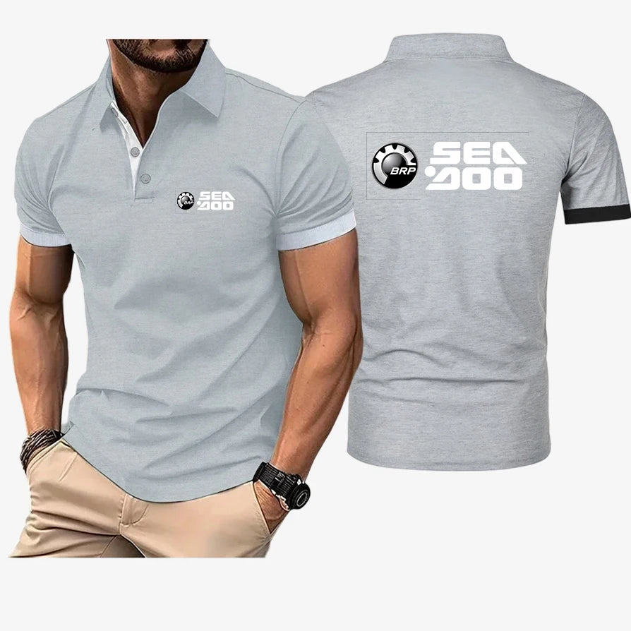 Polo Homme Motif Sea-Doo – Manches Courtes | 5 Coloris, S à 4XL