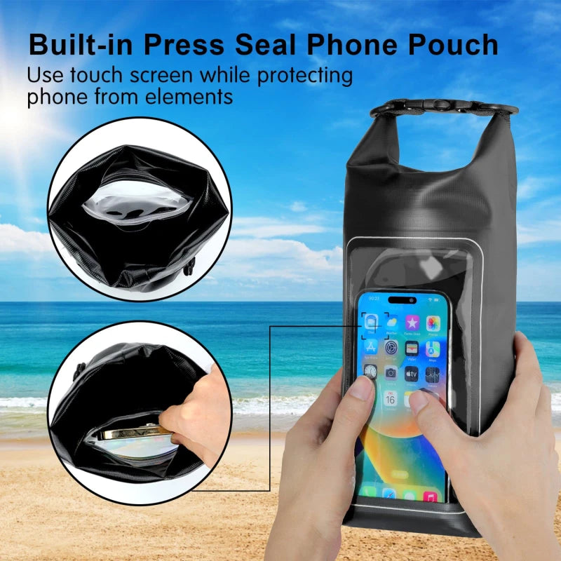 Bolsa Impermeable Táctil Clyine 2L – Pantalla Táctil Compatible – Deportes Acuáticos