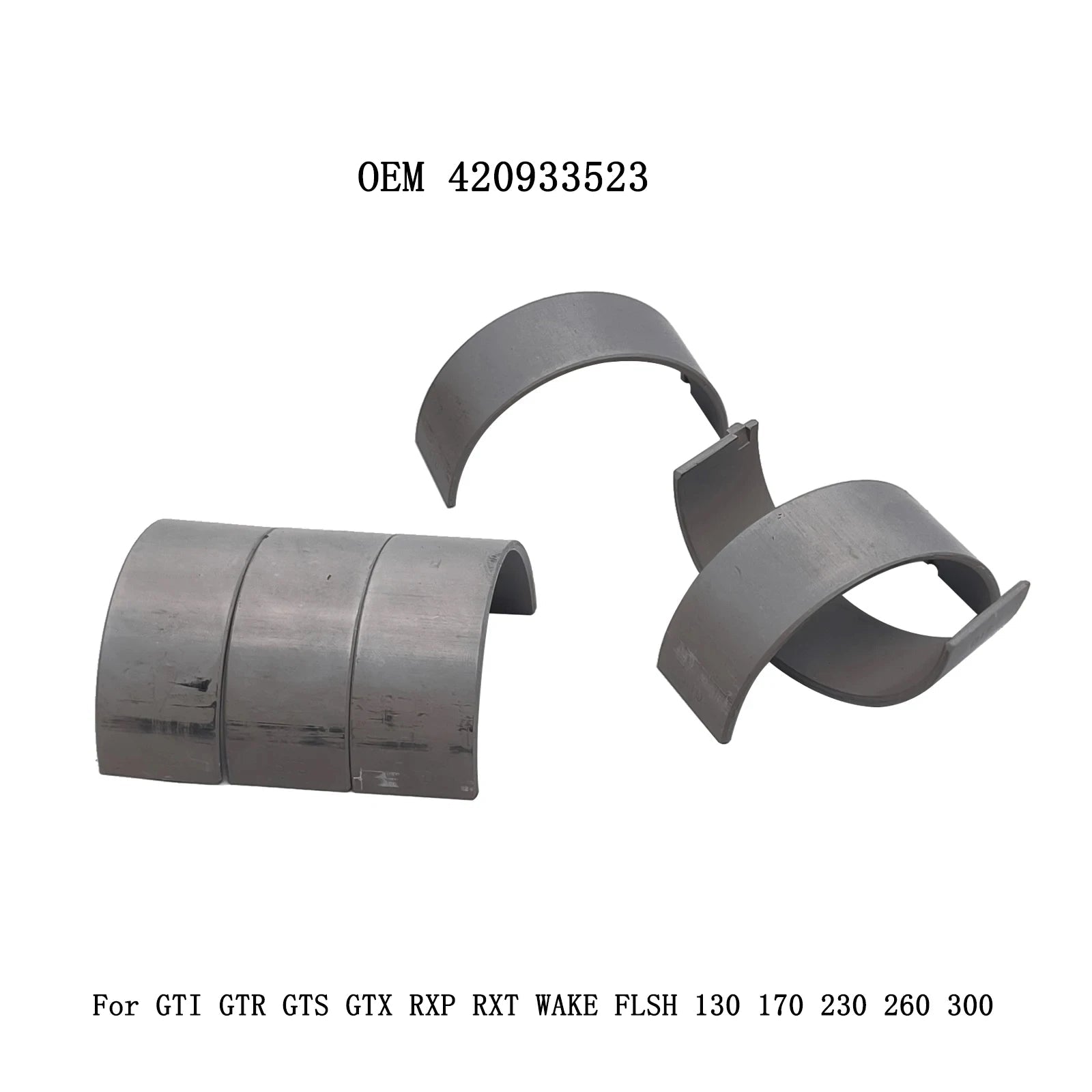 6PCS Plain Bushing Half Bearing Plain Bearing for Sea-Do* RXT GTX GTI Wake GTS GTR 130 155 215 260 300 420933520 420933523