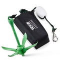 Kit d’Ancre Pliable 1,6 kg pour Jet Ski, Bateau – Corde 8 m, Flotteur et Sac Inclus