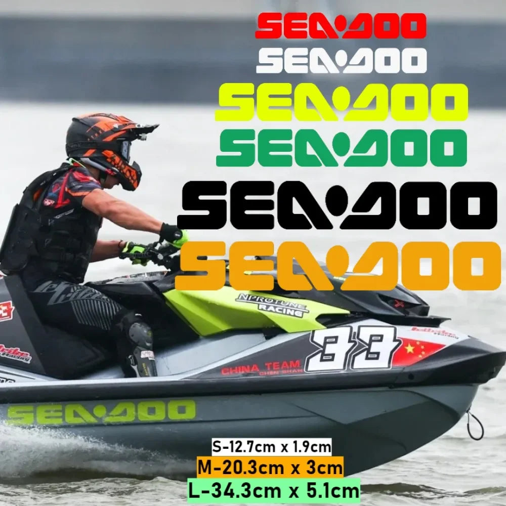 Stickers Vinyle Sea-Doo – Décalcomanies Jet Ski Réfléchissantes | Set ou Pièce