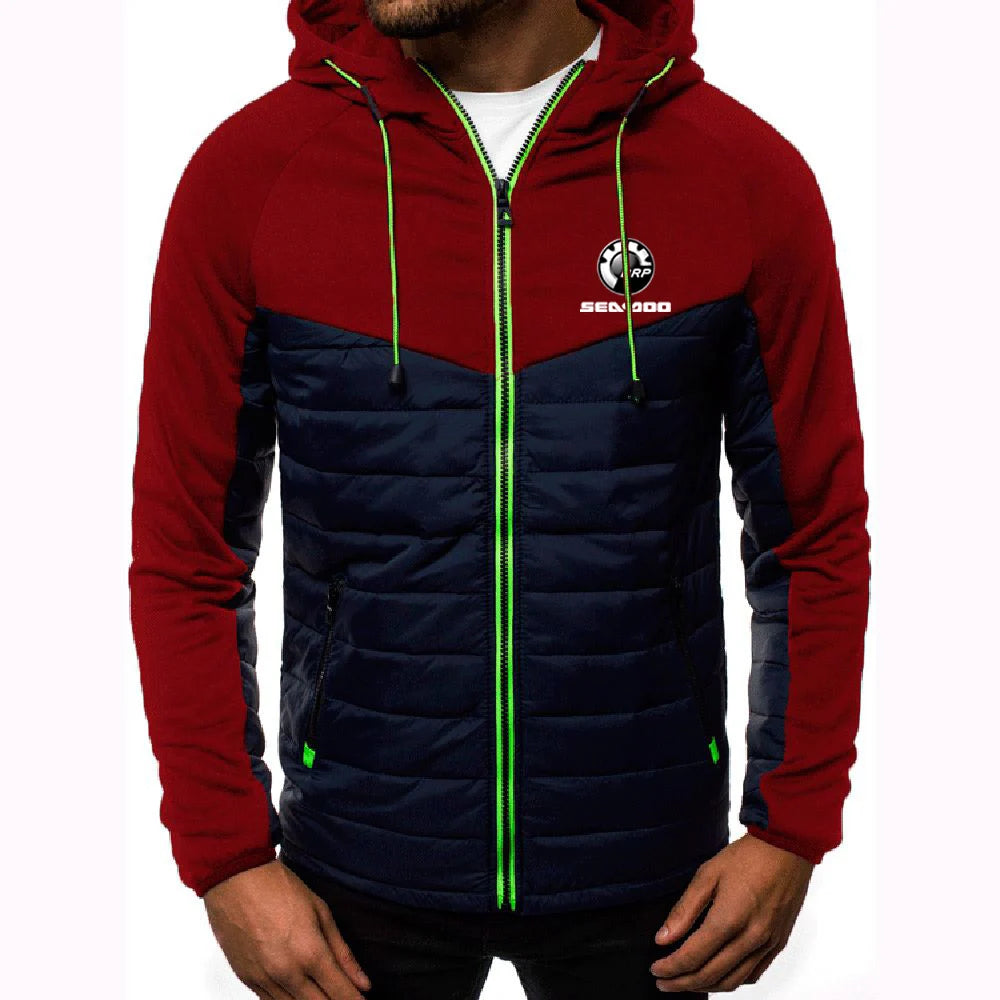 Veste Zippée Sea-Doo – Hoodie Patchwork Logo BRP Printemps/Automne