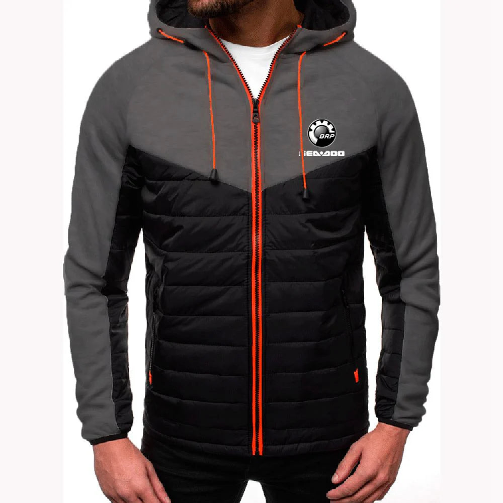 Veste Zippée Sea-Doo – Hoodie Patchwork Logo BRP Printemps/Automne