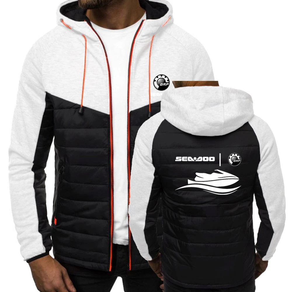 Veste Zippée Sea-Doo – Hoodie Patchwork Logo BRP Printemps/Automne