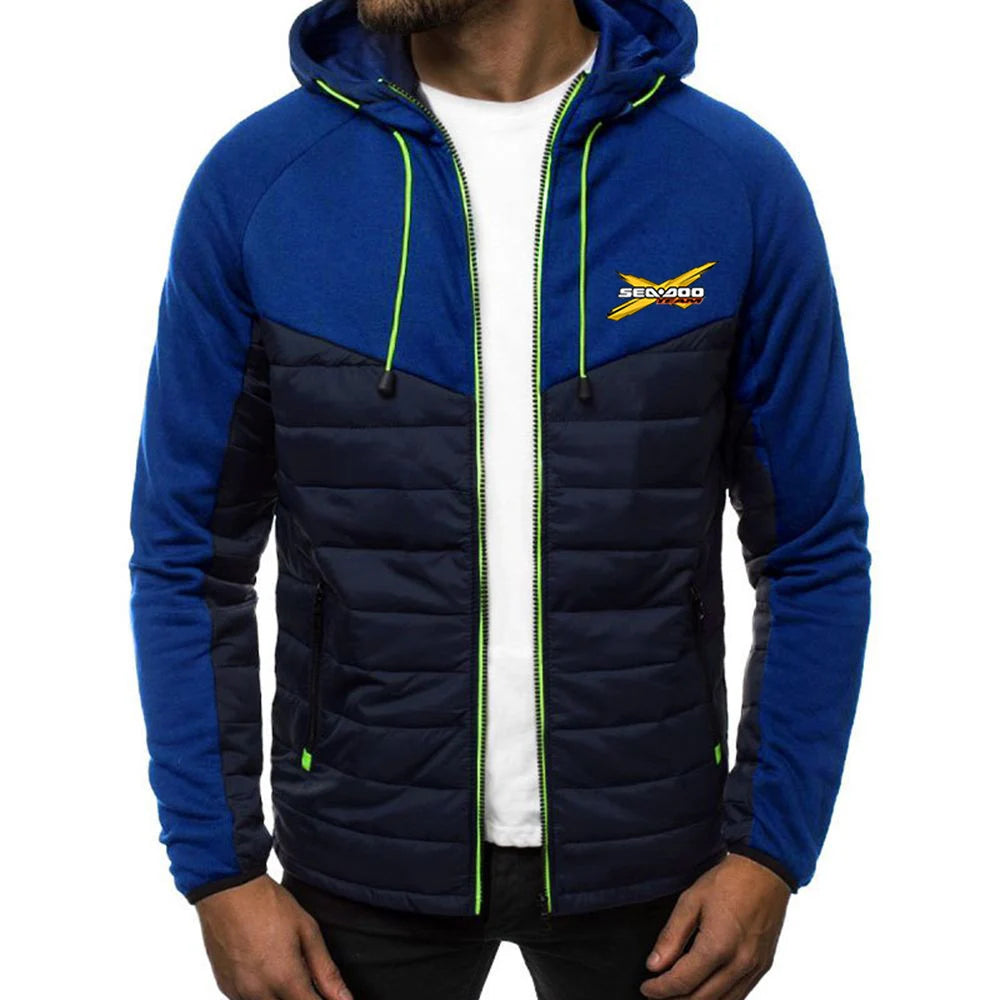 Veste Zippée Sea-Doo – Hoodie Patchwork Logo BRP Printemps/Automne
