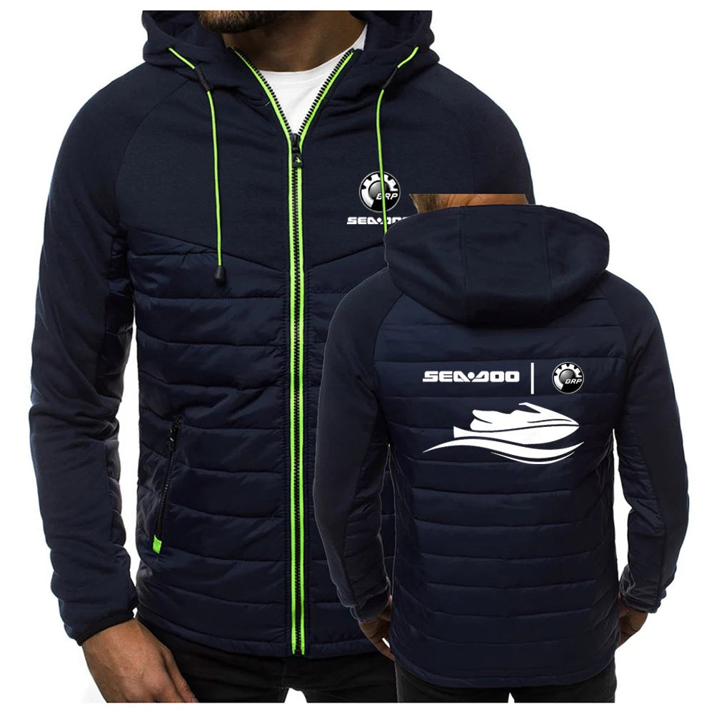 Veste Zippée Sea-Doo – Hoodie Patchwork Logo BRP Printemps/Automne