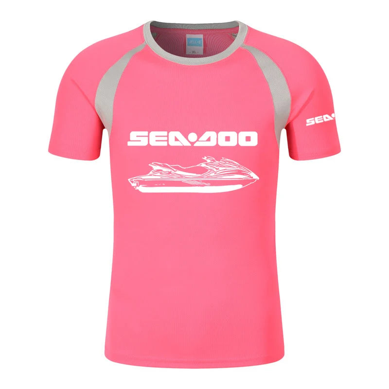 T-shirt Raglan – Col Rond Imprimé - Logo et Jetski SEADOO