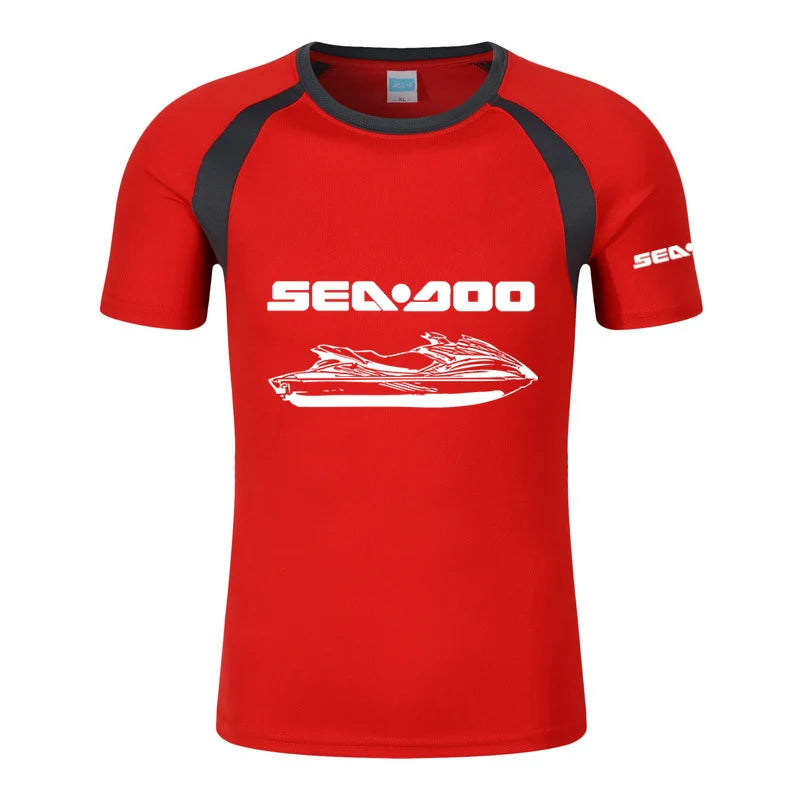 T-shirt Raglan – Col Rond Imprimé - Logo et Jetski SEADOO