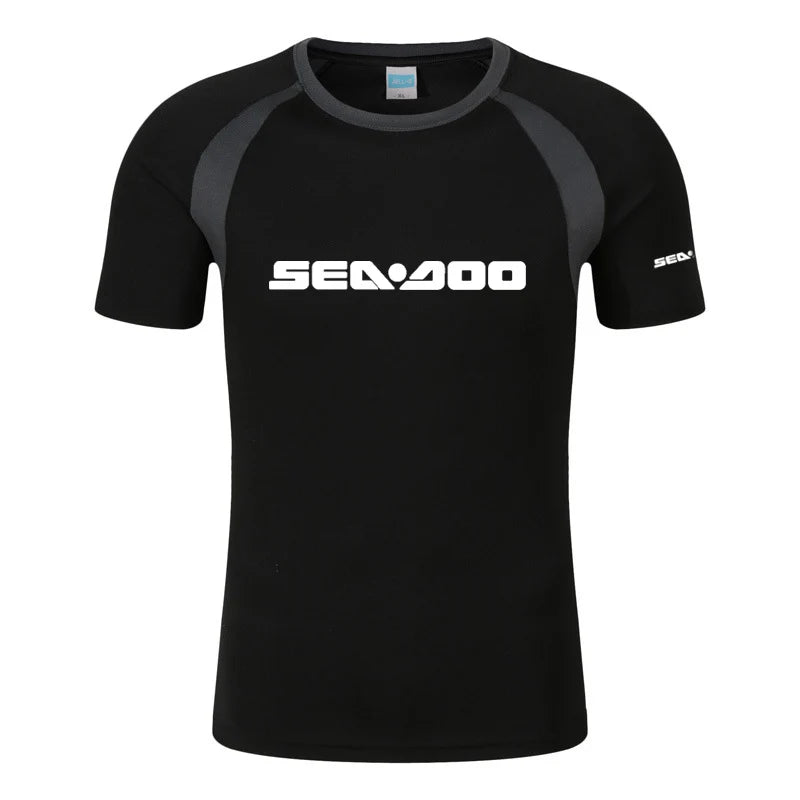Camiseta de manga corta raglán Sea-Doo – Streetwear con logo