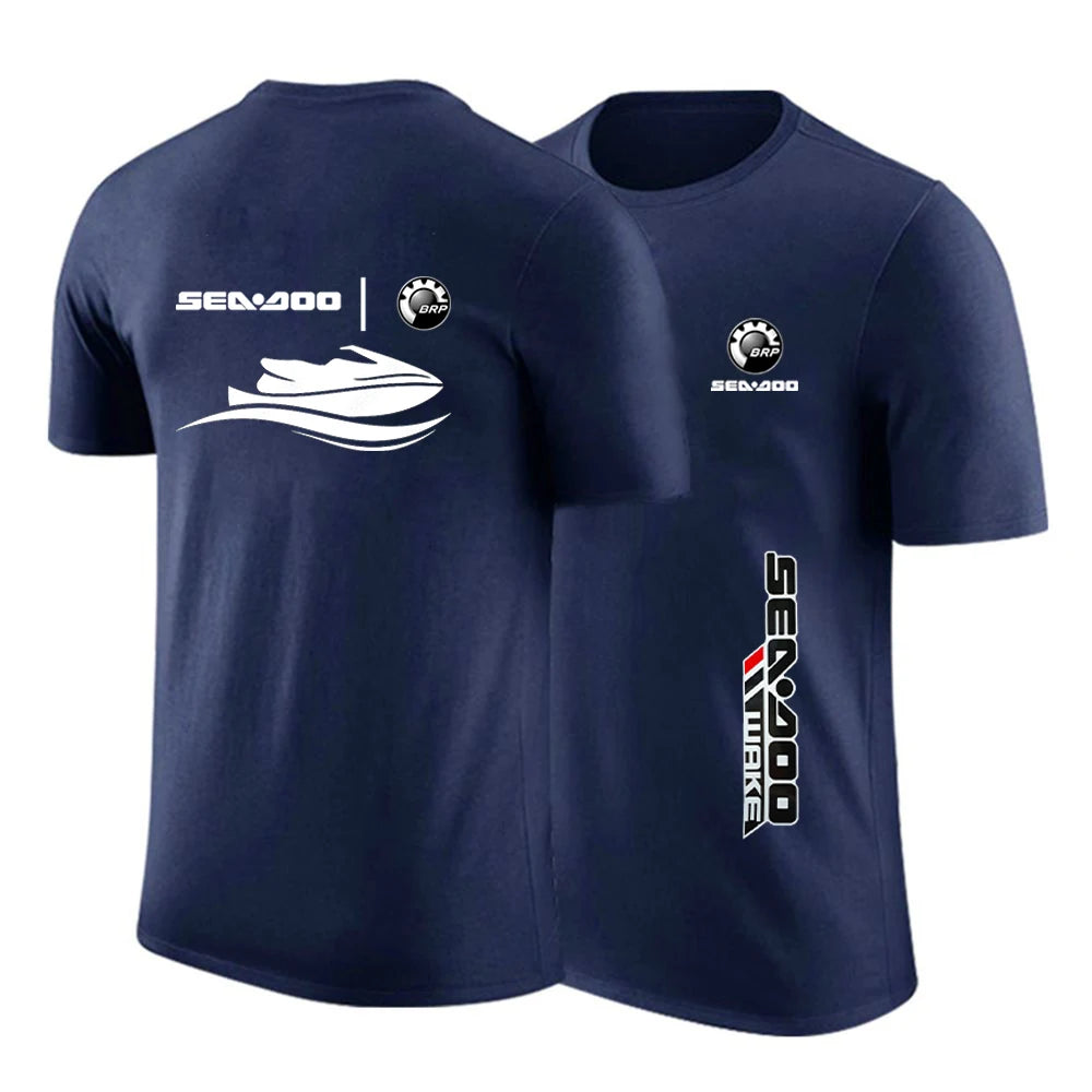 Camiseta Sea-Doo – Algodón Casual Cuello Redondo Manga Corta