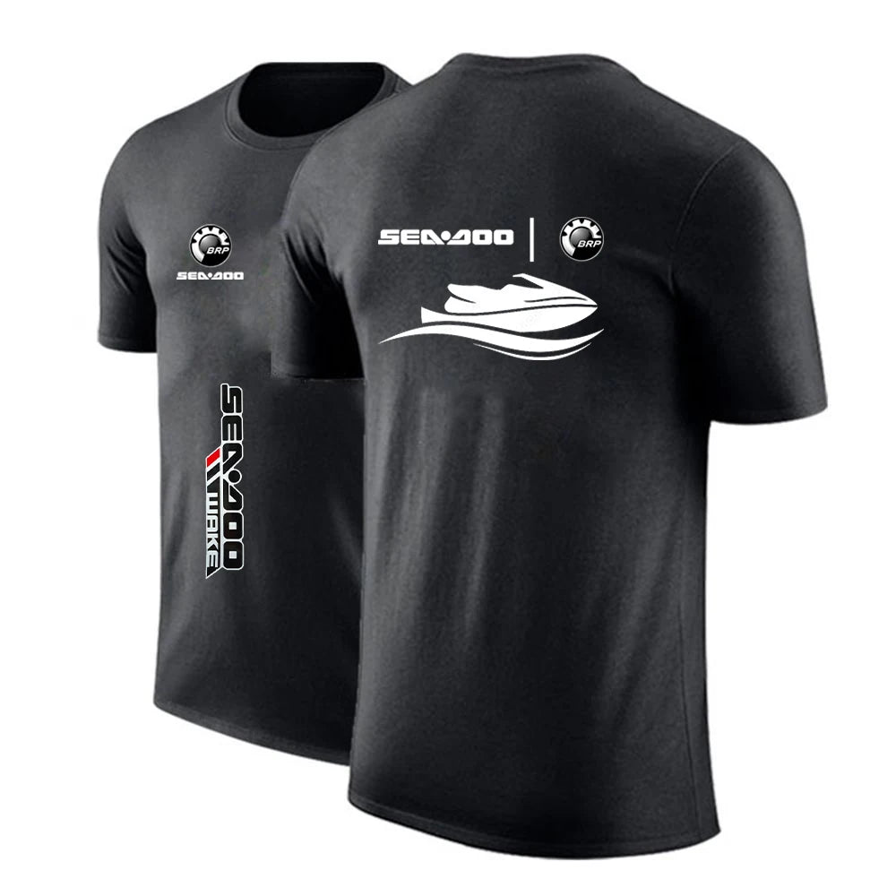 Camiseta Sea-Doo – Algodón Casual Cuello Redondo Manga Corta