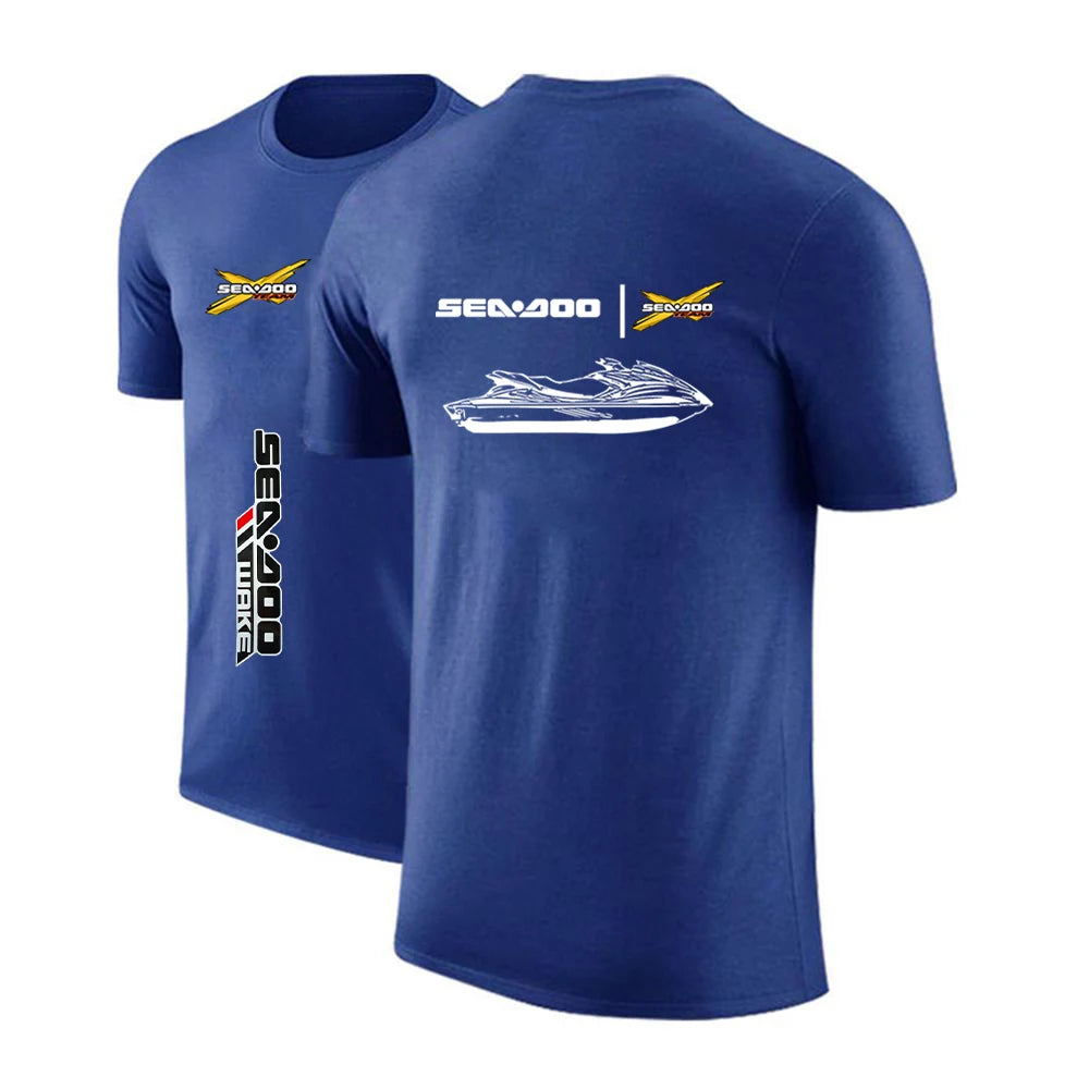 Camiseta Sea-Doo – Algodón Casual Cuello Redondo Manga Corta
