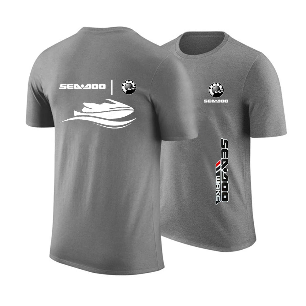 Camiseta Sea-Doo – Algodón Casual Cuello Redondo Manga Corta