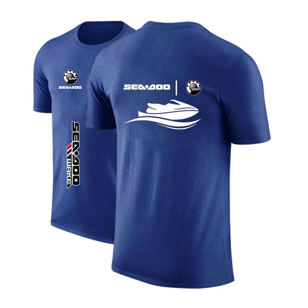 Camiseta Sea-Doo – Algodón Casual Cuello Redondo Manga Corta