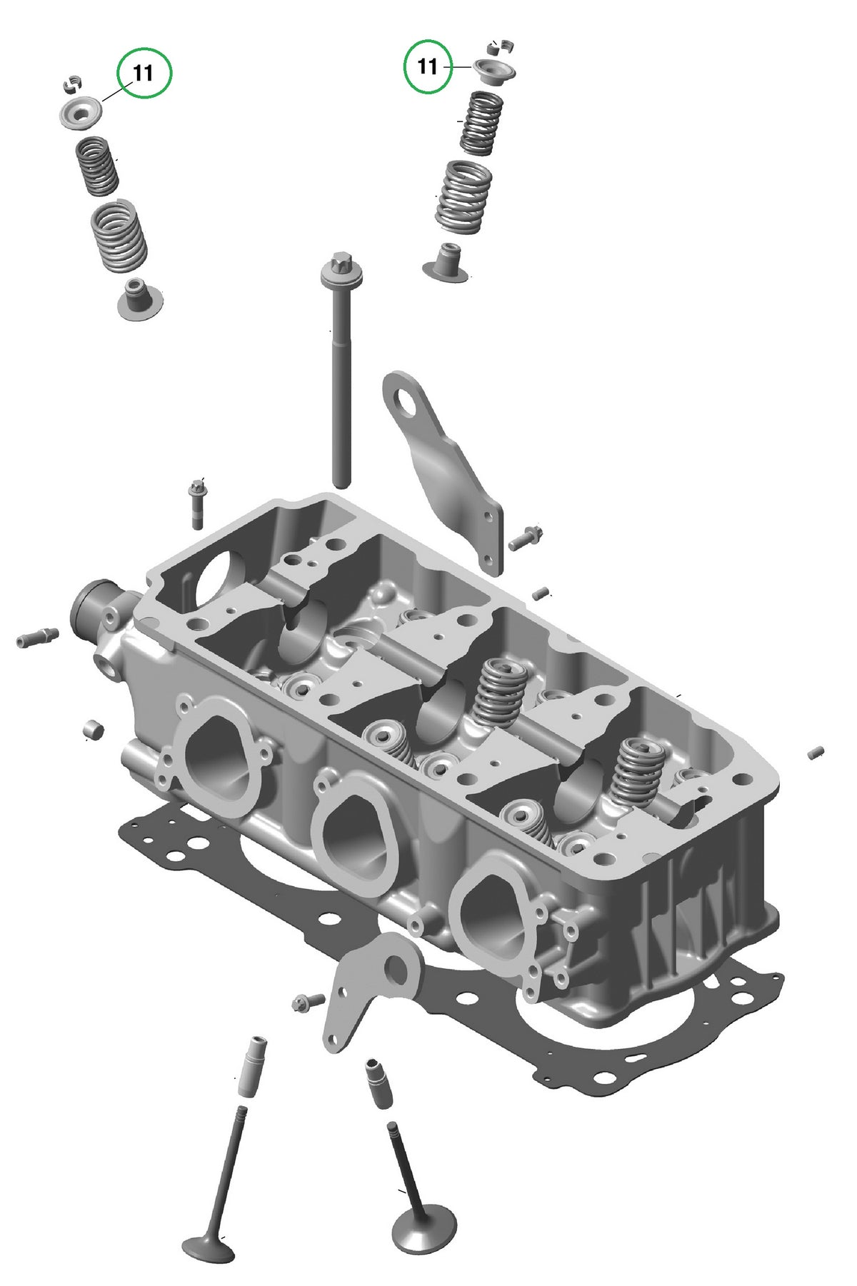 Kit 12 coupelles de ressort de soupape titane Sea-Doo 4-TEC 1503/1630 -