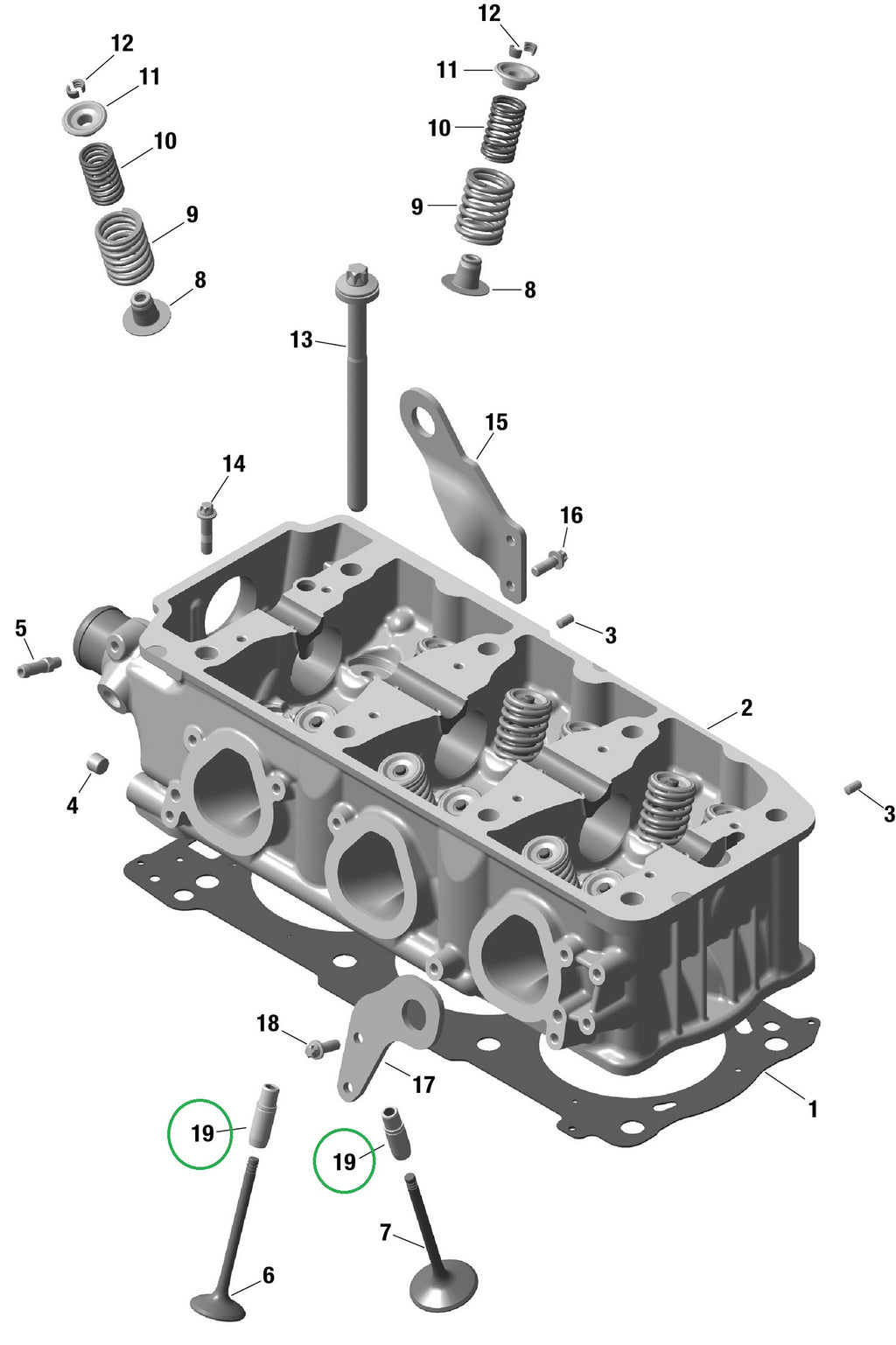 Guides de soupape bronze Sea-Doo 4-TEC 1503/1630 – Réf. 5253929